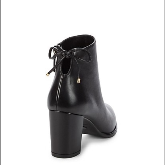 Stuart Weitzman Leather Heel Booties Ankle - Picture 3 of 8